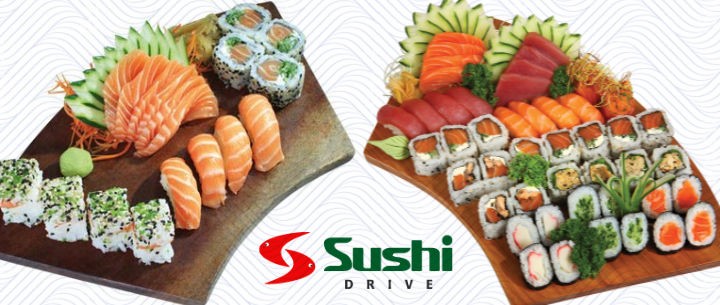 Sushi na Tele-Entrega do Sushi Drive