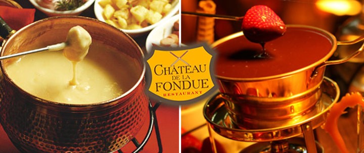 Sequência de Fondue no Chateau de La Fondue em Gramado