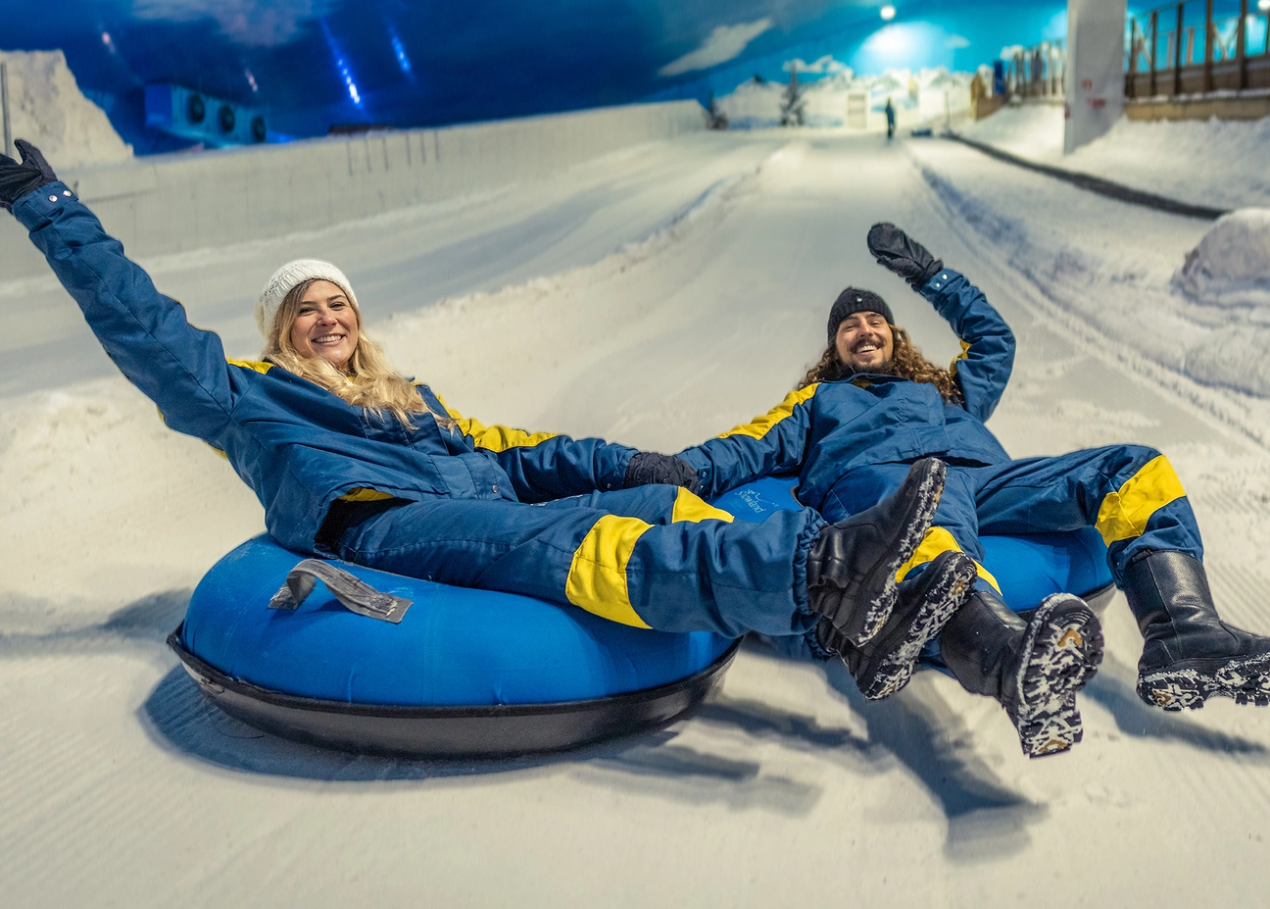 Snowland em Gramado: atração Ice Tubbing