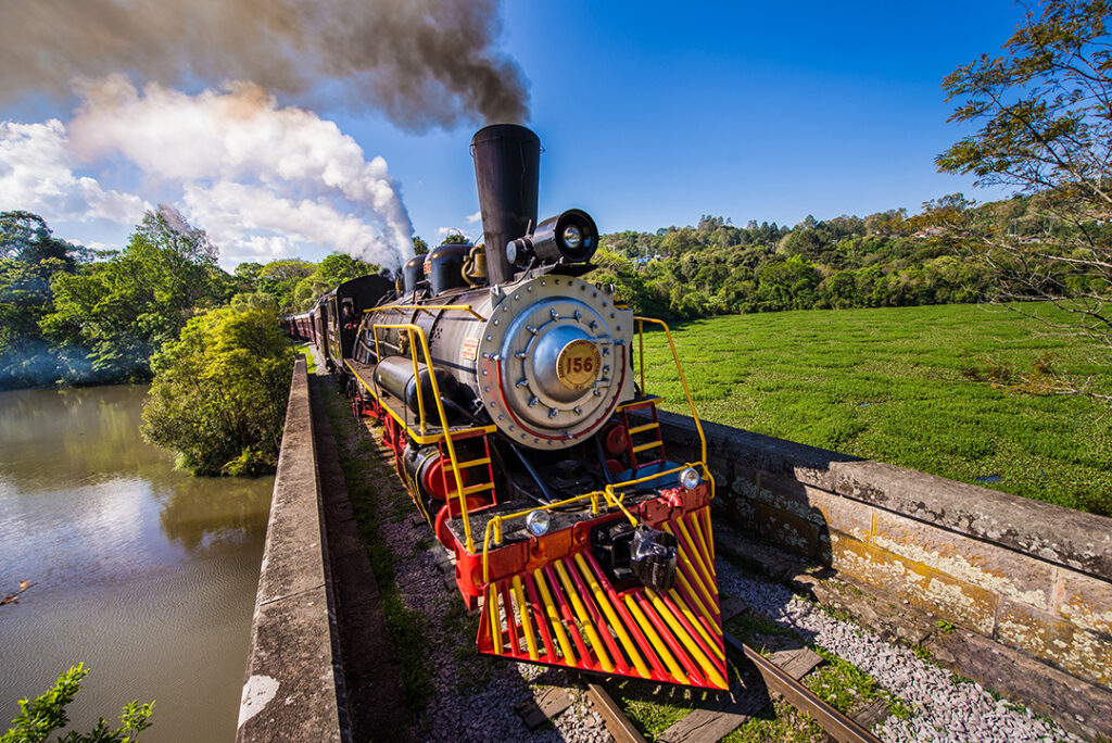 Trem Maria Fumaça em Bento Gonçalves.
